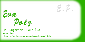 eva polz business card